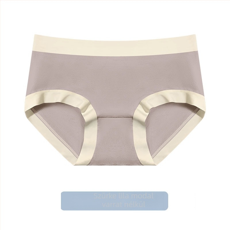 Modal középtalpas seamless alsó, 100% pamut belsővel — egyszínű mintázat