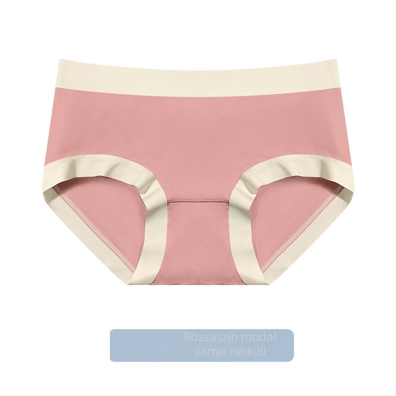 Modal középtalpas seamless alsó, 100% pamut belsővel — egyszínű mintázat