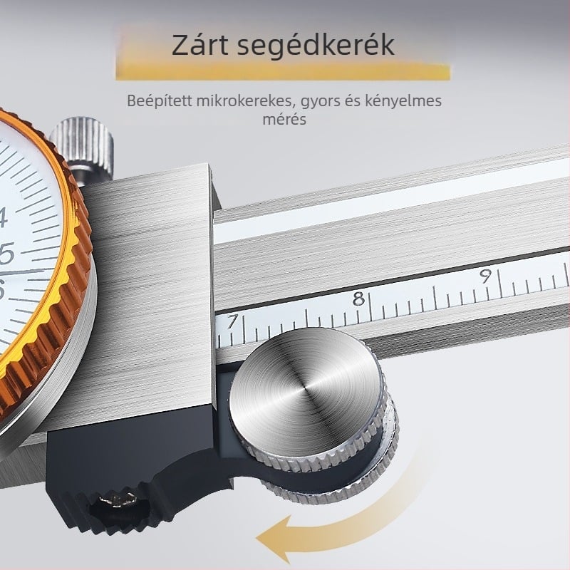Vernier tolómérleg rozsdamentes acélból, márka Shanggong, mérőjelzővel