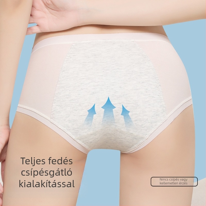 Pamutból készült menstruációs fehérnemű lányoknak, szivárgás elleni védelemmel, tinédzserek számára.
