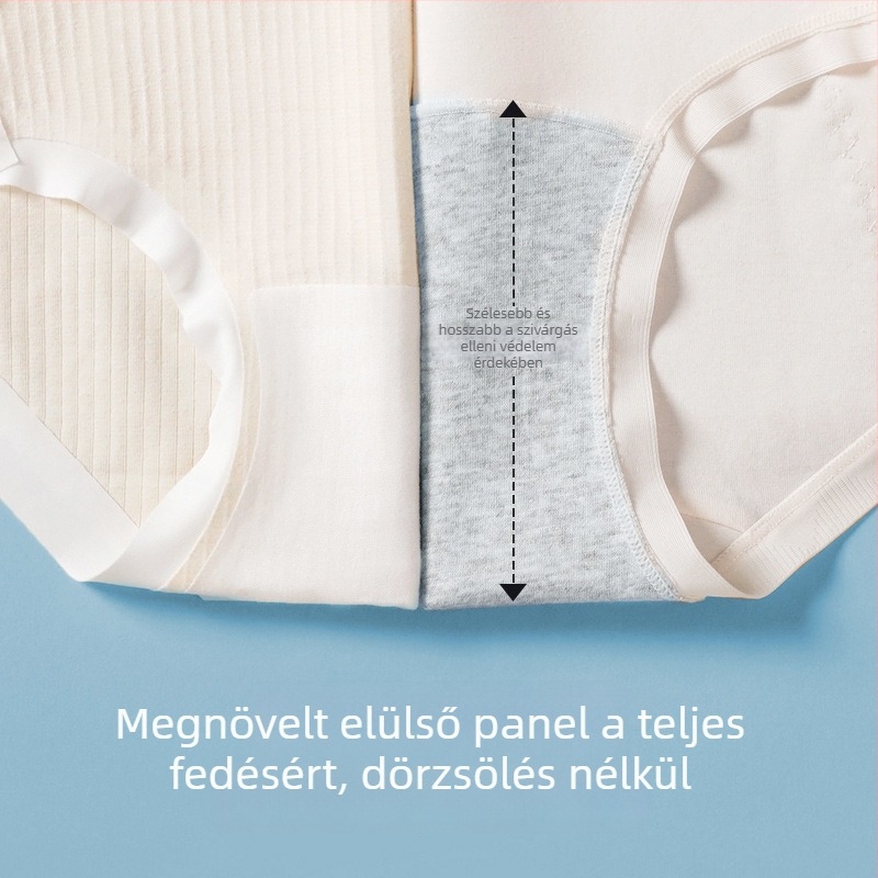 Pamutból készült menstruációs fehérnemű lányoknak, szivárgás elleni védelemmel, tinédzserek számára.