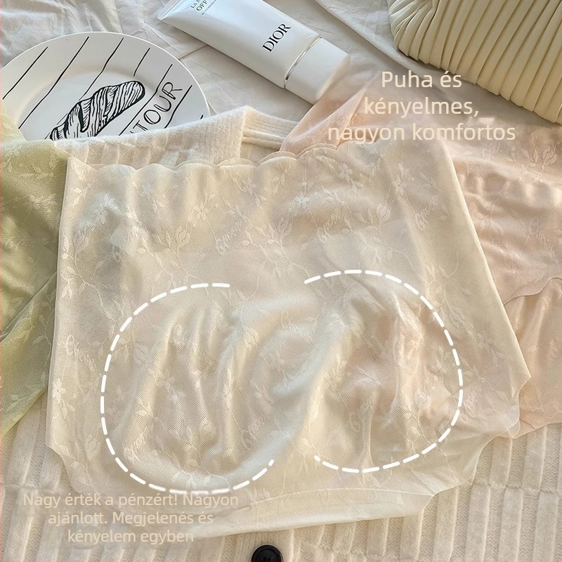Magas derekú női csipkés alsó, fő anyag nylon 70–80%, pamut bélés a længő részén, légáteresztő, antibakteriális, has tónusú, fenékemelés