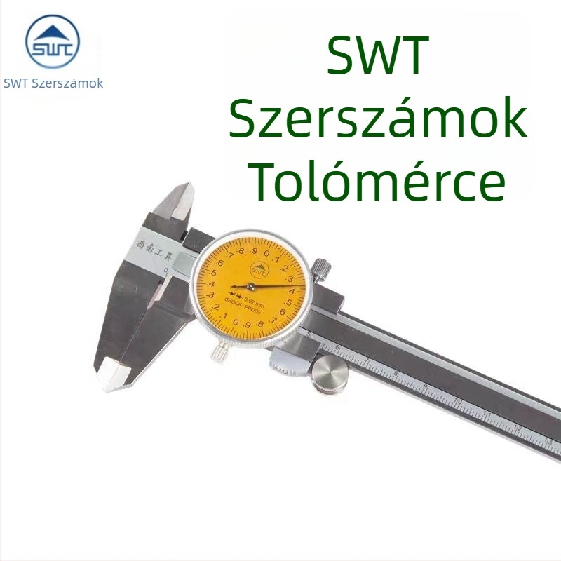 Southwest Tools tolómérleg, kijelzős mérőeszköz, 0-150-200-300×0,02 mm, négy funkció, rozsdamentes acél