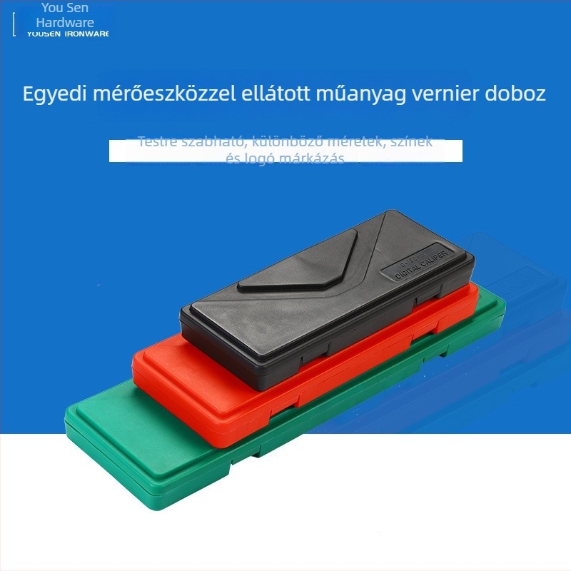 V-típusú vernier tolókaliperes doboz XF-02, ABS műanyag, csomagolási típus: doboz, hardver-kiegészítőinek csomagolásához