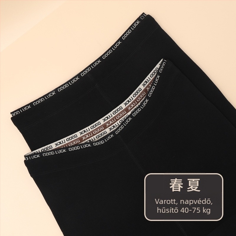 Női seamless jóga leggings kaméliával, 3/4 hosszú, fekete
