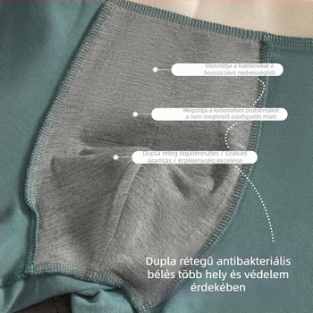 Férfi pamut alsónemű, légáteresztő, nyom nélküli kivitel, középmagas derekú, kötött boxer rövid, ágyéki bélés újrahasznosított rostokból