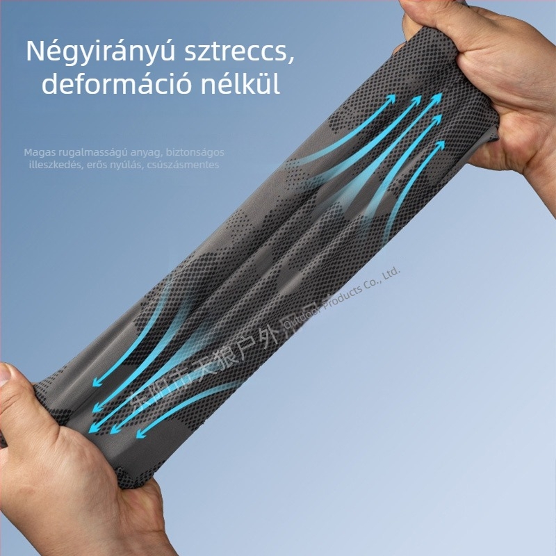 Csíkos mintázatú karvédő, UV-védelem, uniszex, hűsítő nyári anyag ice-selyem, kerékpározáshoz és horgászathoz