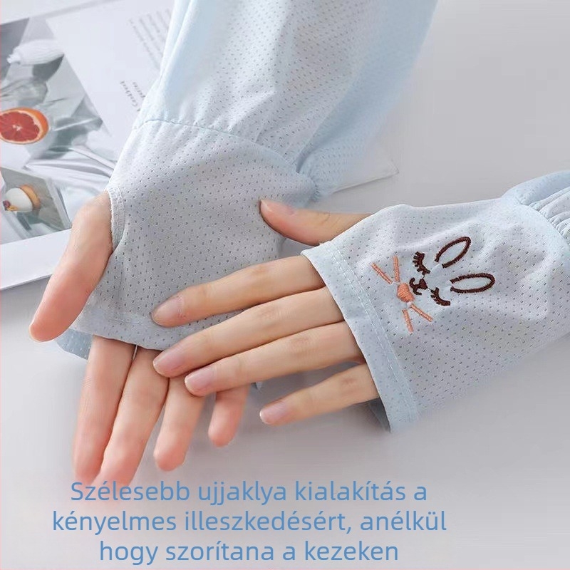 Ice Silk napvédő karvédők nőknek, nyár, vékony és lélegző, UV-védelem, modell Yan 280, tavasz 2025