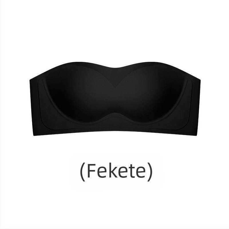 Pánt nélküli melltartó, vékony nyári modell, 3/4 kosár, vékony formázott kosár, varrat nélküli, csúszásmentes, láthatatlan a ruhán