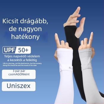 Uniszex karvédők UV-védelemmel és jégselyem anyagból, kerékpározáshoz, könnyű (fő anyag 70–80%, ≤18 g)