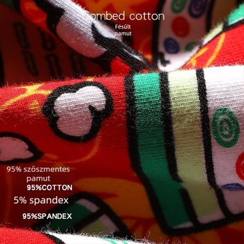 Férfi pamut boxer briefs, piros, alacsony derék, sportos alsónemű fiataloknak fenékemelés funkcióval