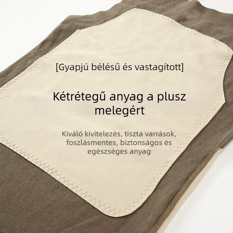 Férfi ősz-tavasz velúr-flízes termo mellény, ujj nélküli, vastag bélésű, paneles varrással