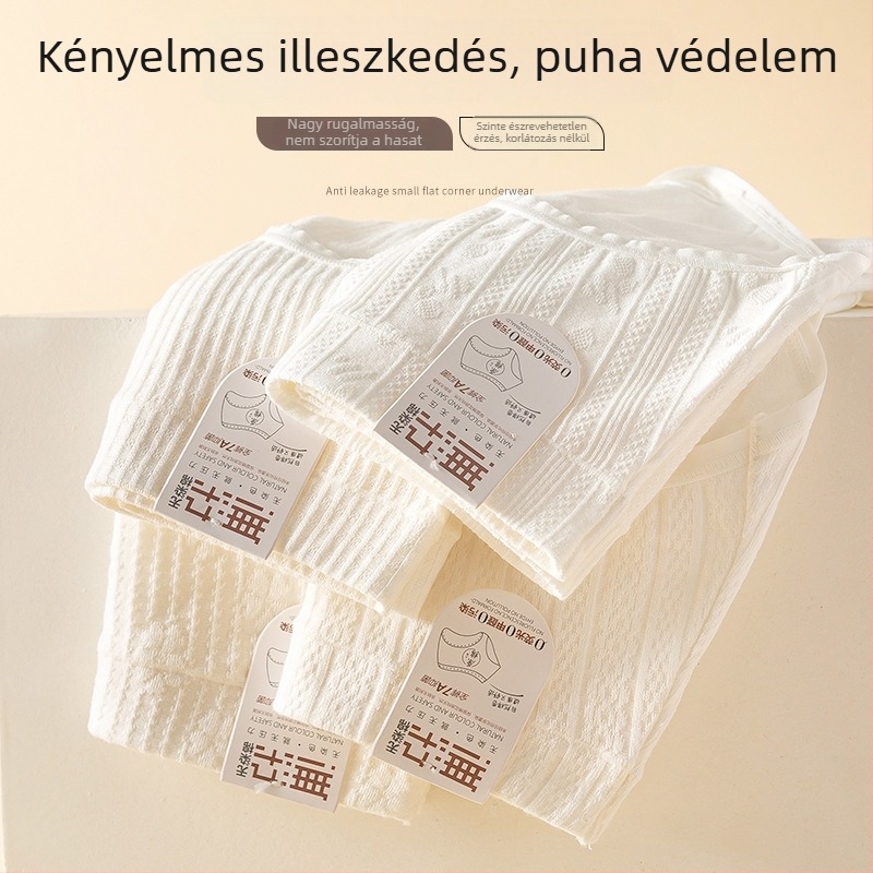 Női pamut alsónemű antibakteriális védelemmel, középmagas derekú, plusz méret