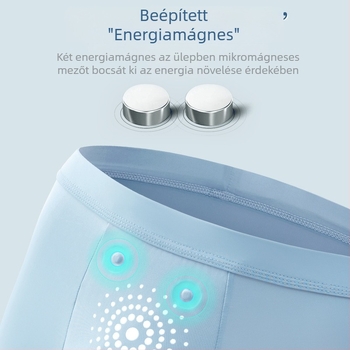 Férfi Ice Silk grafén antibakteriális boxer alsónadrág, középmagas derék, vékony fazon, nagy méret