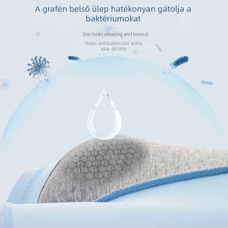 Férfi Ice Silk grafén antibakteriális boxer alsónadrág, középmagas derék, vékony fazon, nagy méret