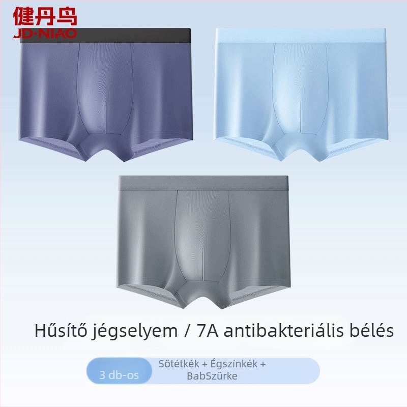 Healthy Bird férfi ice silk nyári vékony boxer rövidnadrág, antibakteriális, lélegző