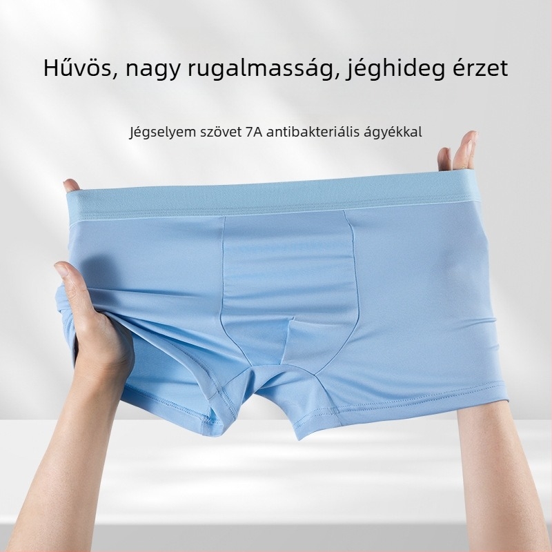 Healthy Bird férfi ice silk nyári vékony boxer rövidnadrág, antibakteriális, lélegző