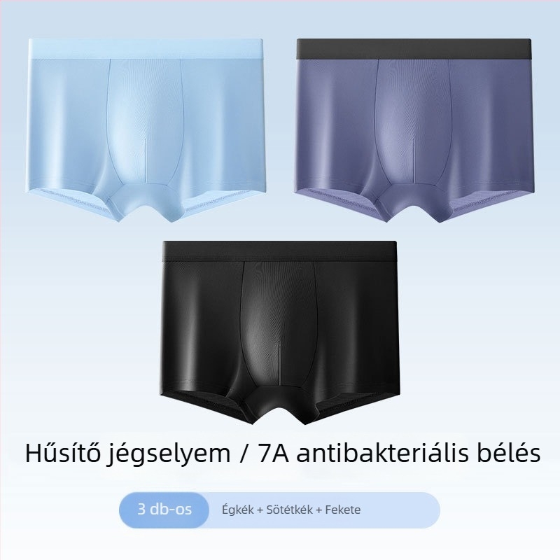 Healthy Bird férfi ice silk nyári vékony boxer rövidnadrág, antibakteriális, lélegző