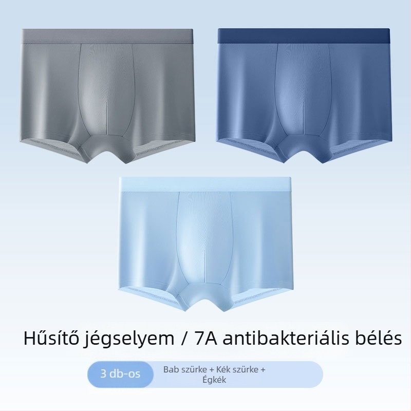 Healthy Bird férfi ice silk nyári vékony boxer rövidnadrág, antibakteriális, lélegző
