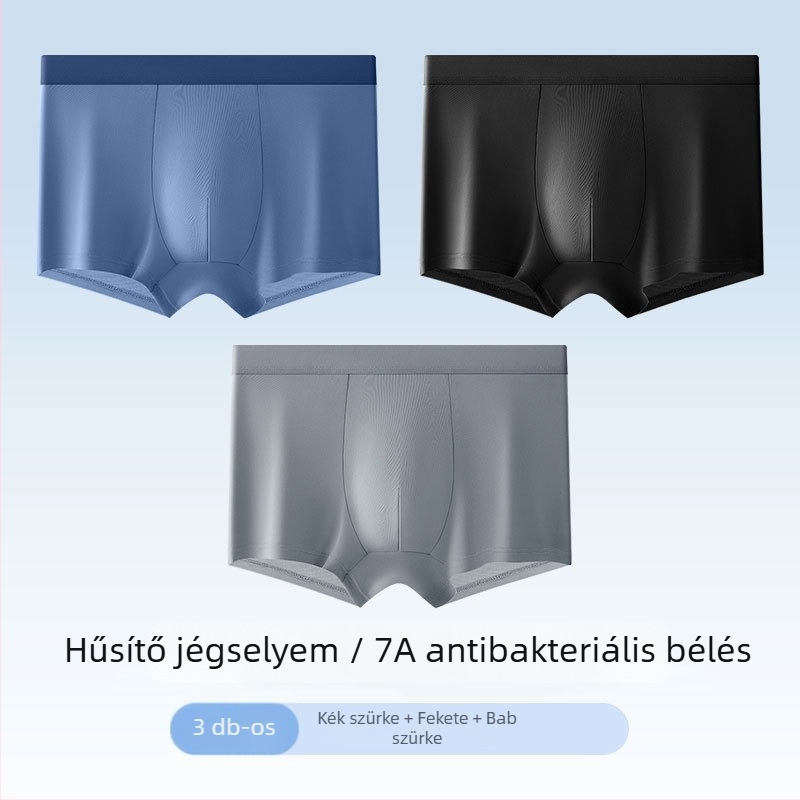 Healthy Bird férfi ice silk nyári vékony boxer rövidnadrág, antibakteriális, lélegző