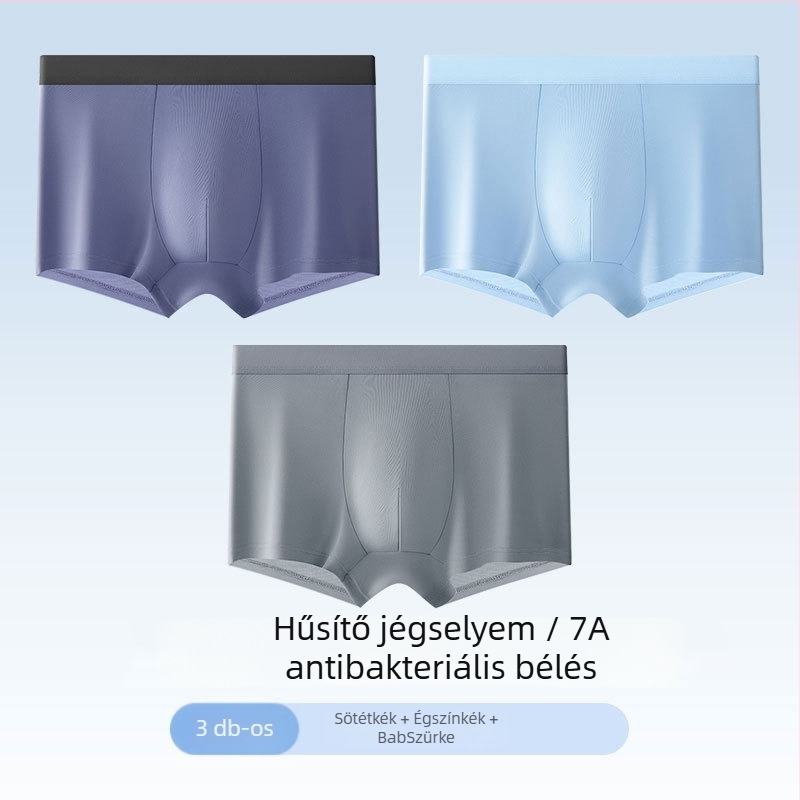 Healthy Bird férfi ice silk nyári vékony boxer rövidnadrág, antibakteriális, lélegző