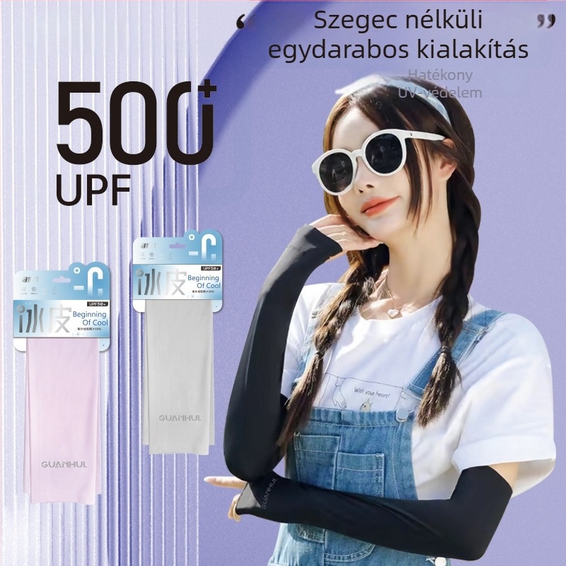 Crown Glory Női vezetéshez UV-védett Ice Silk ujjvédő, Anti-snag, Nylon 81–95%, 2025 tavasz
