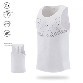 Uniszex poliészter gyorsan száradó, lélegző mellény nyári futáshoz és kerékpározáshoz