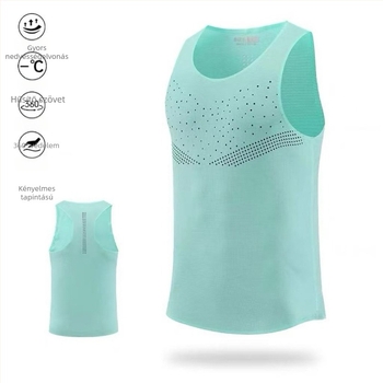 Uniszex poliészter gyorsan száradó, lélegző mellény nyári futáshoz és kerékpározáshoz