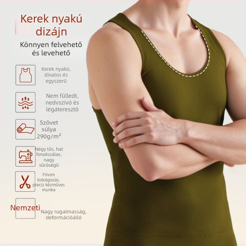 Férfi meleg mellény fleece-béléssel, őszi–téli időszakra, meleg és hát- és hasvédő