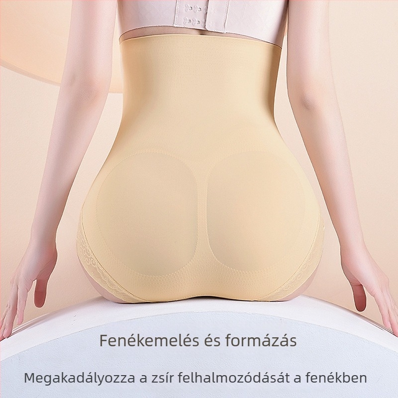 Magas derékú formázó alsó, fenékemelés és hasformálás, vékony, varrás nélküli, nagy méret