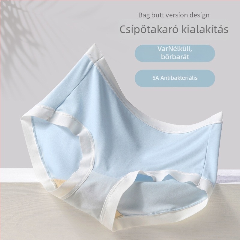 120s Lenzing Modal női alsónemű, nyári mulberry selyem bélés, antibakteriális, középmagas derekú, egyszínű