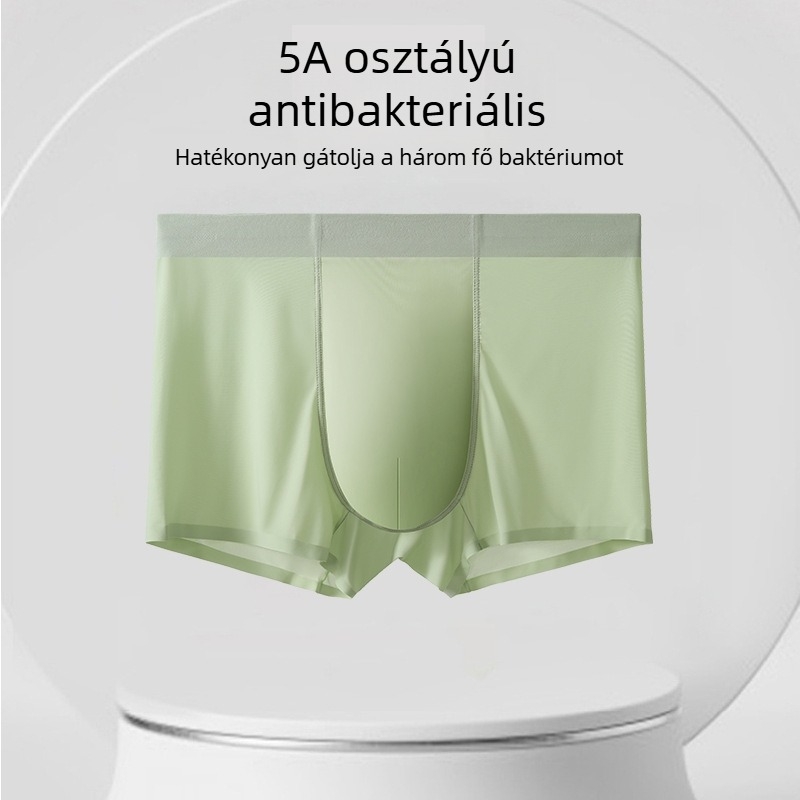 Férfi középmagas derekú varrat nélküli boxeralsó nylonból, 51-60D, viszkóz belső a kerületnél, gyorsan száradó és lélegző