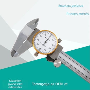 Saimeng Dial Caliper, nagy precizitás, tartomány 0–150 mm, olvasat 0,01 mm