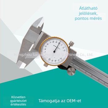 Saimeng Dial Caliper, nagy precizitás, tartomány 0–150 mm, olvasat 0,01 mm