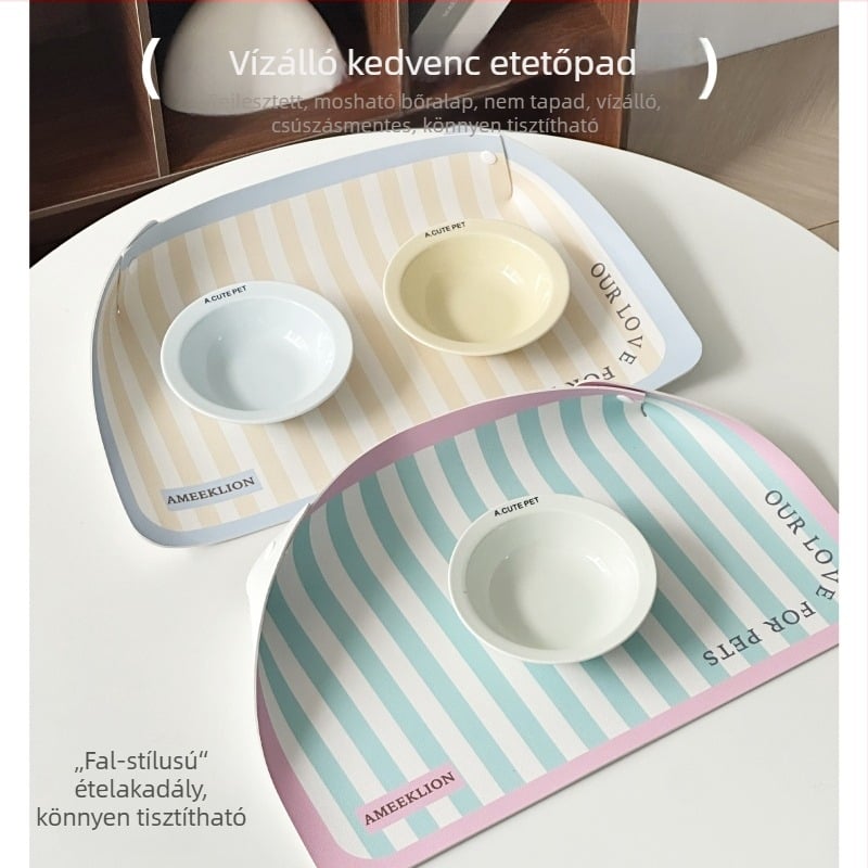 Bőr etető alátét kutyáknak