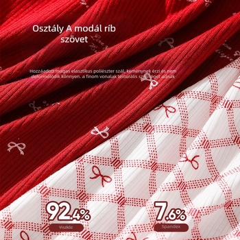 Nagy méretű piros csipkés női alsónemű kínai zodiákus évre, hosszított ágyékkal, ünnepi újév