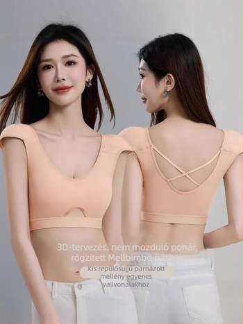 Ice Silk anyagú V-nyakú mellény, légáteresztő mellkas párnával és vállpárnákkal, karcsú szabású, gótikus stílus