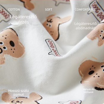 Pink gun antibakteriális férfi pamut boxer brief – anime minta, középmagas derekú