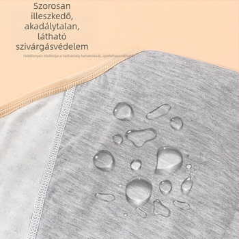 Női pamut alsónemű menstruáció idejére, szivárgás elleni védelem, középmagas derék, virágos mintázat, alvás közbeni kényelem