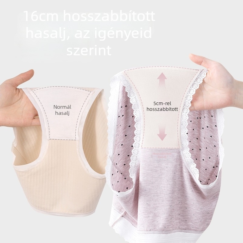 Női alsónemű magas derékú, antibakteriális, lélegző, modal–viszkóz anyagból, pamut betét a szeméremrészben