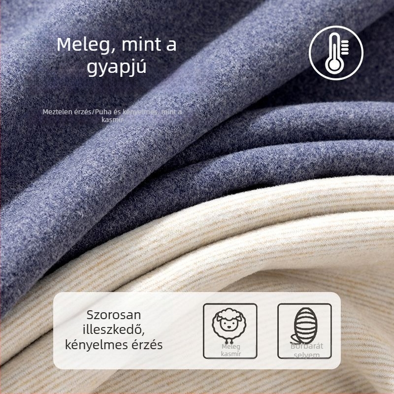 Férfi fűtő mellény kasmír-selyem keverék, őszi–téli alapréteg