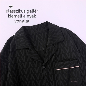 Férfi korall velúr pizsama, vastag fleece-sel bélelt, téli meleg és kényelmes otthoni viselet