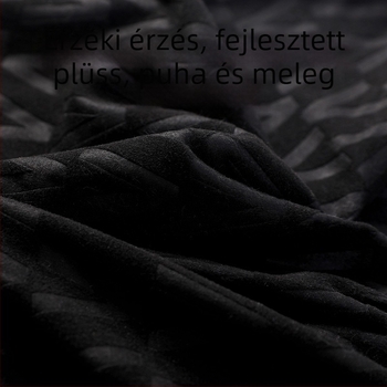 Férfi korall velúr pizsama, vastag fleece-sel bélelt, téli meleg és kényelmes otthoni viselet
