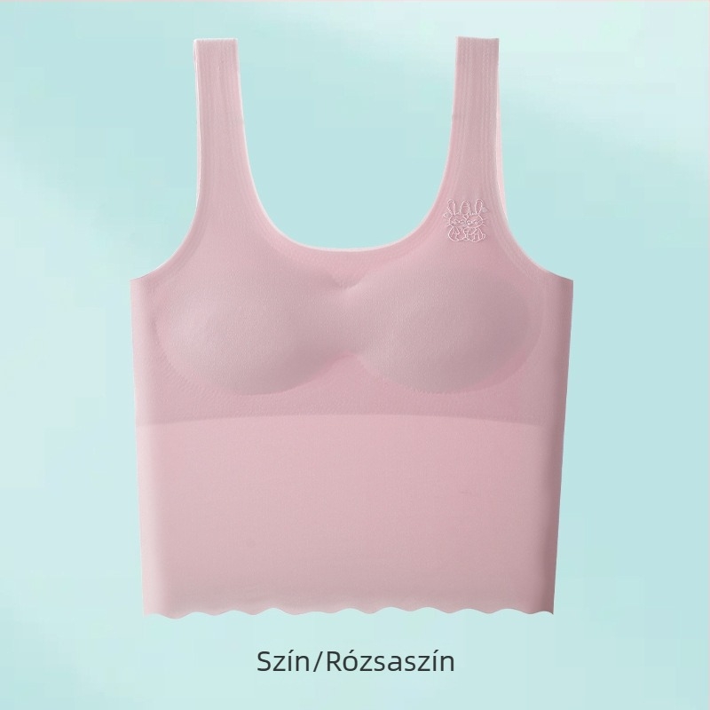 Tinédzser lányoknak tervezett melltartó, nylon Ice Silk anyagból, mellény-stílus, teljes kosár, drót nélküli, lélegző