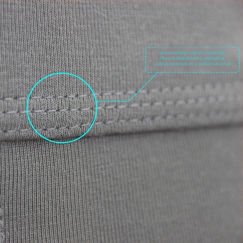 Légáteresztő férfi boxer brief viszkózból, kötött anyagú, seamless, középmagas derekú