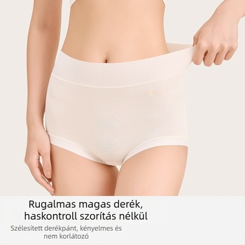Női magas derekú bugyi modalból, nagy méret, antibakteriális ágyék rész, bőrbarát tapintás, varrat nélküli