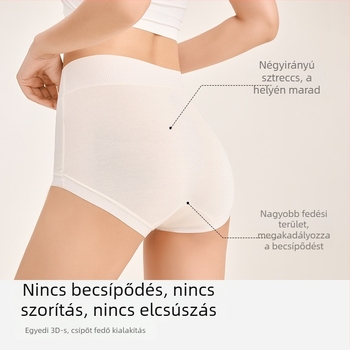 Női magas derekú bugyi modalból, nagy méret, antibakteriális ágyék rész, bőrbarát tapintás, varrat nélküli