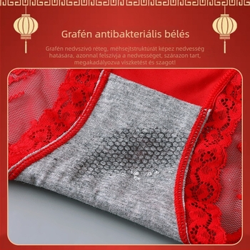 Női nylon kötött alsónemű, nylon béléssel, középmagas derekú, antibakteriális, lélegző, gyorsan száradó