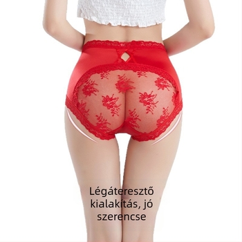 Női nylon kötött alsónemű, nylon béléssel, középmagas derekú, antibakteriális, lélegző, gyorsan száradó