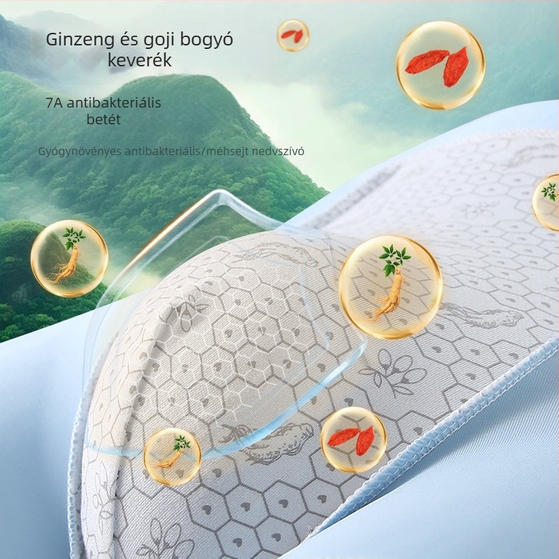 Férfi nyári Ice Silk boxer briefs, vékony szabás, 7A ginzeng gusset, lélegző, varrás nélküli